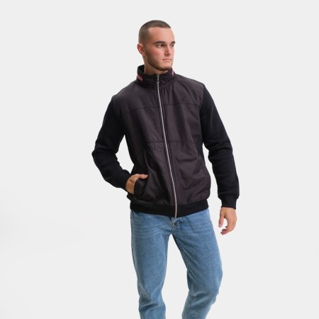 Windbreaker male, black color, size S-3
