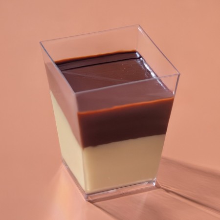 The form of the plastic disposable for the buffet "Square", 200 ml, transparent, 15 pcs/units.-3