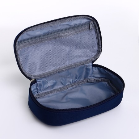 Style cosmetic bag, 21.8*12.5*6, lightning department, blue-2