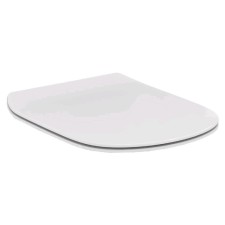 Sitting and Ideal Standard Tesi T352701 toilet cover, thin, with microlyff