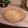 Wicker rug round 38 cm