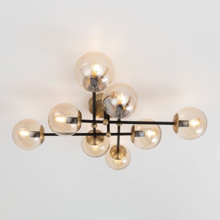 Ceiling chandelier Citilux "Pamela" CL144185, 8x40W, E14, colorful color-7
