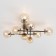 Ceiling chandelier Citilux "Pamela" CL144185, 8x40W, E14, colorful color