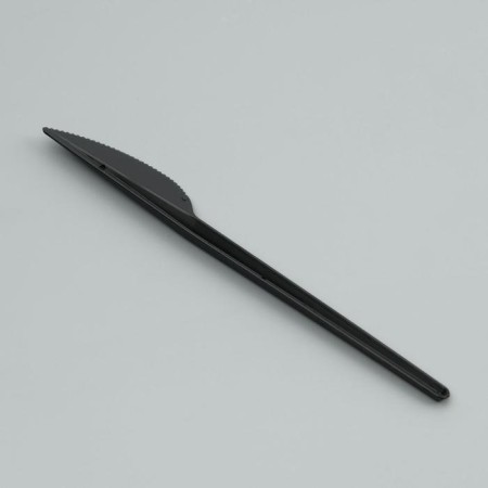 Disposable knife "black" 16.5 cm-1