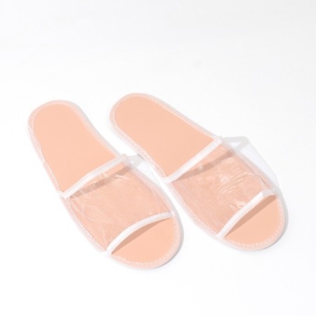 Slips "Aquarius" white-beige, disposable (individual packaging)