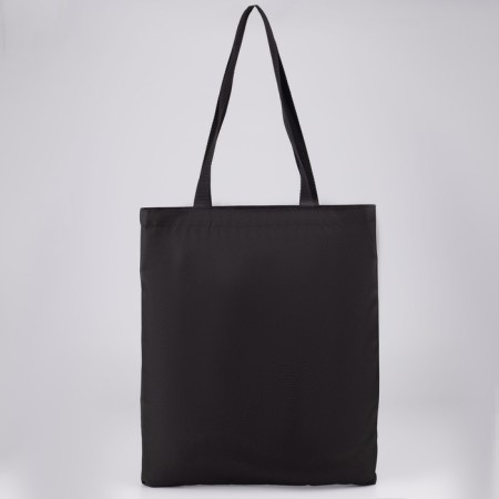 Bag-shop leaves without lightning, without lining, black color-4