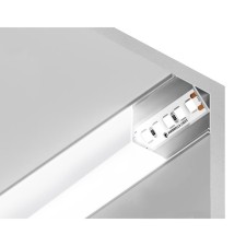 Profile aluminum angular square Ambrella Illumination Alum Profile, GP2150AL, 2000x15.7x15.7 mm, Color silver, matte Distractor