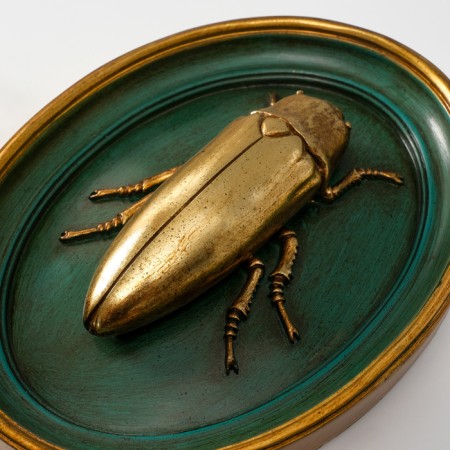 Panel interior polystone "Golden Beetle" dark green 18.5x4x4x24 cm-2