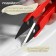 Scissors for cutting threads, 13 cm, color mix