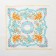 Sanding Women's Ethel "Flower Pattern" 30*30 cm, (set 12 pcs), Fig. Mix, 100% cotton