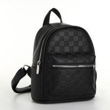 Women's backpack on lightning, black color