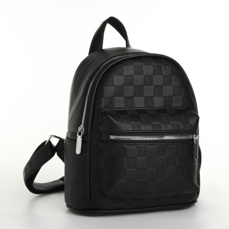 Women's backpack on lightning, black color