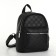 Women's backpack on lightning, black color