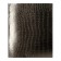 Notebook 48 sheets, in a cage, Croco, boumvinyl Metallic, embossing, offset block, gold color