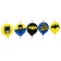 Candle for the cake "Happy Birthday!", 5 pieces, superheroes