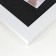 Photo frame Plastic in 3 photos "Love" with clothespins, white 40x30 cm