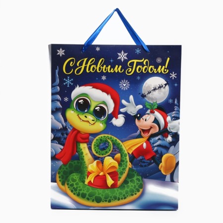 New Year. Gift package, 31x40x11.5 cm, packaging, Mickey Mouse-2