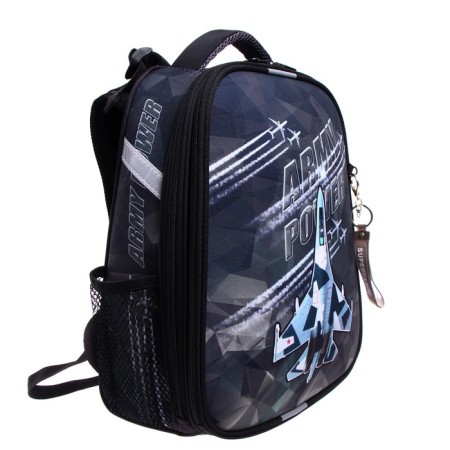 School backpack 38 x 30 x 16 cm, ergonomic back, stavia "plane"-1