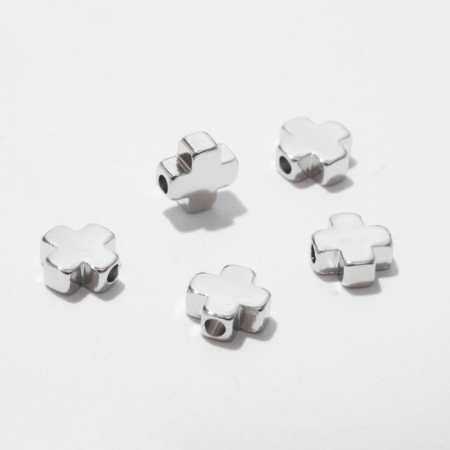 Bus-lift Rod “Cross”, 5 × 5 mm, D (V.) = 1mm, (set 10 pcs.), Color silver