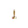 Mormyshka devil, weight 0.3 g (galvanic gold) size 2 1681