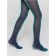 Pantyhose children from microfiber with Lurex Contte Elegant Holid, height 104-110 cm, color Mare-Marino