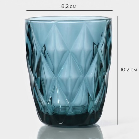 Glass glass magistro "cruise", 240 ml, blue color-3