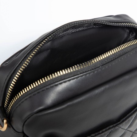 Bag Cross-Bodi with a zipper, black color-7