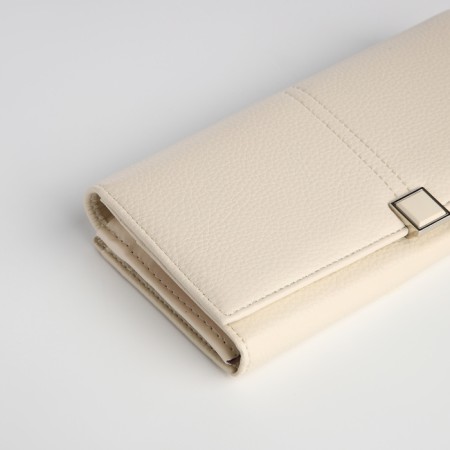 Women's wallet on a magnet, milk color-3