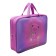 Folder with A4 handles, 350 x 265 x 80 mm, textile, handle, PMD 4-22 "Bear with a bow" (volumetric 3D risun with a metallic effect) 71140