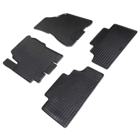 Rubber rugs ’grid’ for Kia Sportage II, 2004-2010