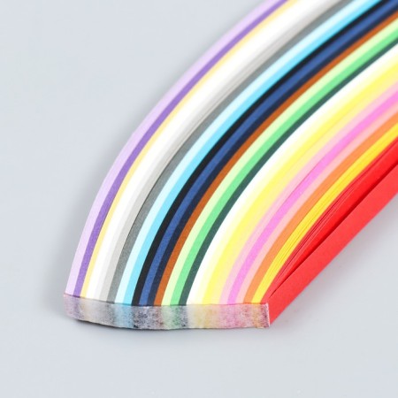 Quilling set of 260 strips width 0.7 cm long 38 cm, "Multi -colored" tool-1