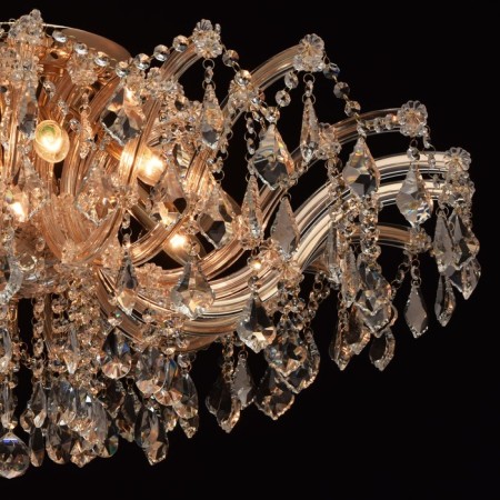 Louise chandelier 10x60W E14 gold-12
