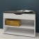 Small shoes, 600x300x440 mm, white gloss / anthracite