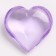 Plastic sores are decorative, set of 100 pcs., Size 1 pc. - 2 × 2 cm, purple color