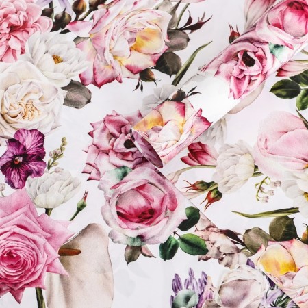 Paper packaging glossy bilateral "bouquet", 100 x 70 cm