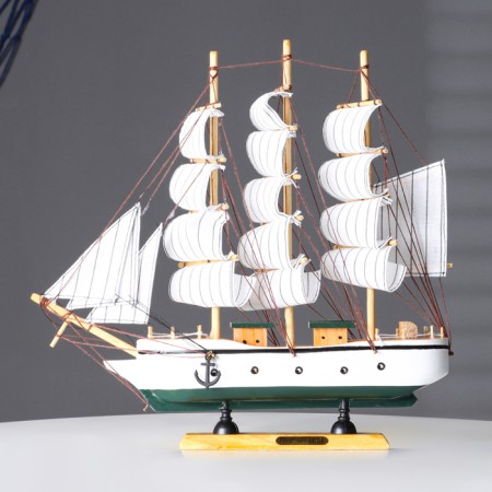 Souvenir medium "Mortan" ship, white, 33x31x5 cm