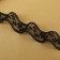 Lace on a grid 30 mm × 9 ± 0.5 m, black color