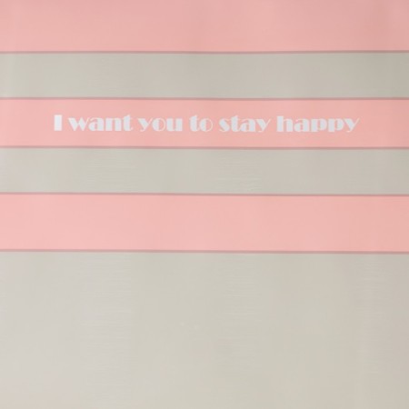 Matte film for flowers "Boston", gray - pink, 57 cm x 5 m-2
