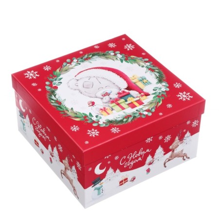 Set of boxes 5 in 1 "Happy New Year!", Me to you green-red-7