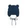 A cap on ties with ears Children's Amarobaby Pure Love Bear, with a lining, size 46-48 cm, color blue
