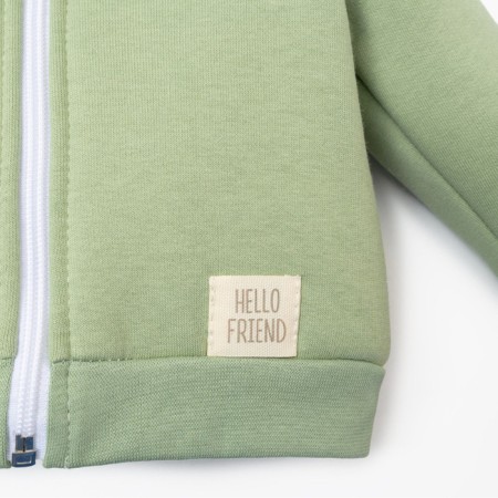Costume: sweatshirt and pants crumbs, I am Basic Line, height 86-92 cm, green-8