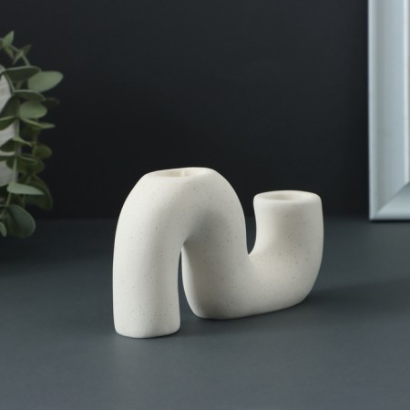 Ground "Jasmine" White, 13x3.5x7.5cm-2