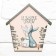 Wall keynet "I love you", 15 x 15.5 cm.