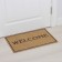 Rug -shaped shade of the Welcome, without edging, 40 × 60 cm, beige color