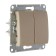 Glossa switch Sche GSL000451, 10 A, 2 keys, hidden, titanium color