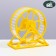 Wheel on a stand for rodents, wheel diameter 12.5 cm, 14 x 3 x 9 cm, yellow