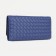 Women's wallet on the button, blue color