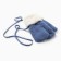 Baby mittens for claim Minaku with a lapel of 15 cm blue