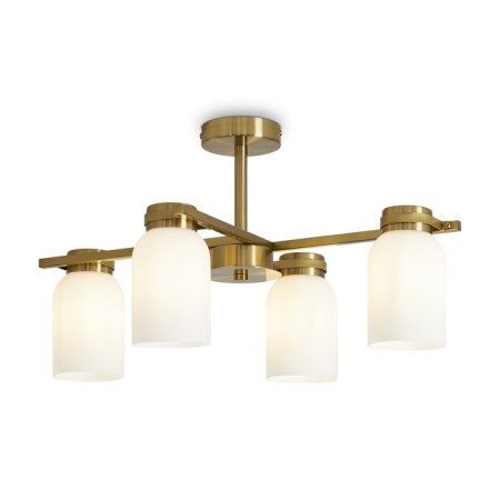 Suspended lamp Freya Fr5446PL-04BS1 Kamelia, 550x400x290 mm, E14, 4x40W, brass color