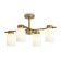 Suspended lamp Freya Fr5446PL-04BS1 Kamelia, 550x400x290 mm, E14, 4x40W, brass color